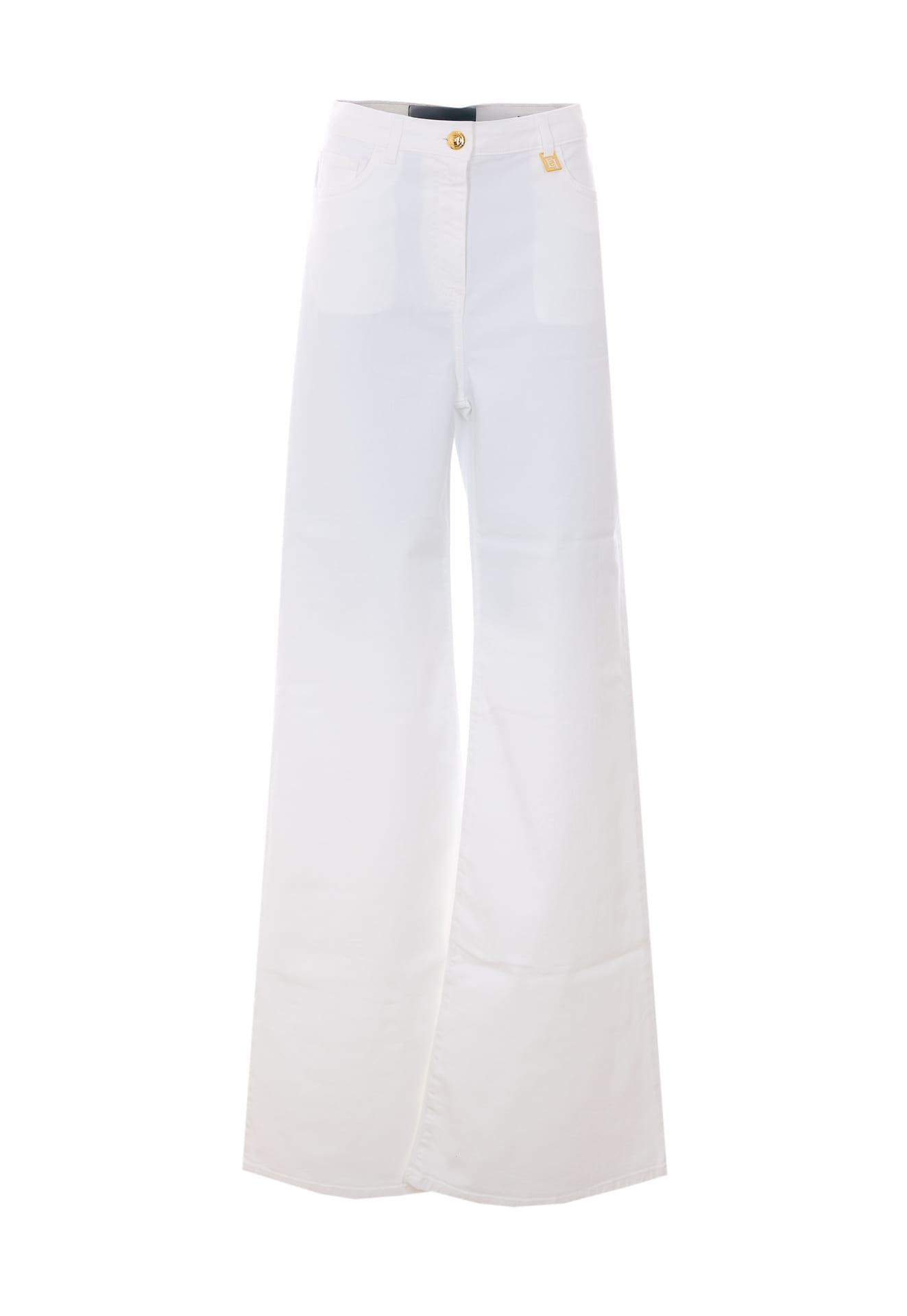 elisabetta franchi wide leg jeans