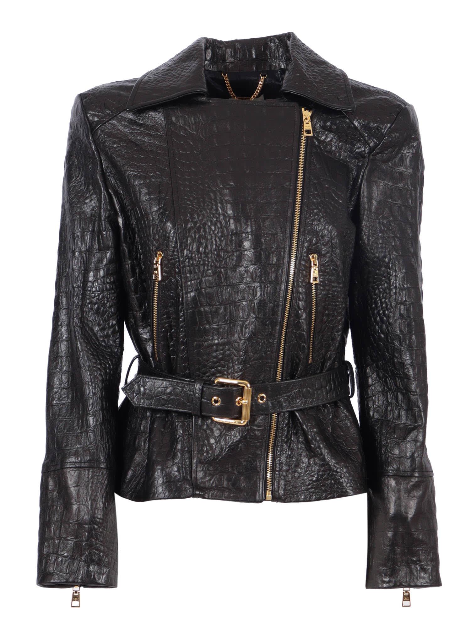 elisabetta franchi womens leather jacket