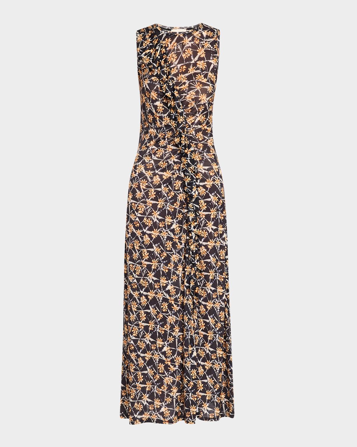 elise sleeveless midi dress