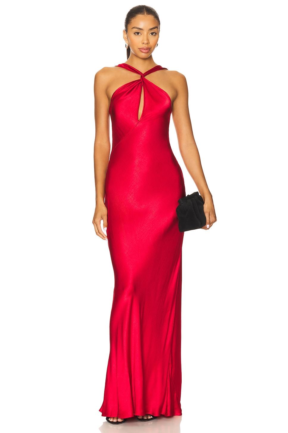 elisia twist maxi dress