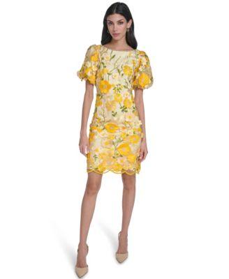eliza j womens crew neck shift dress