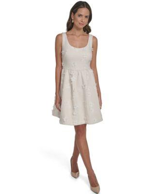 eliza j womens scoop neck sleeveless short dress