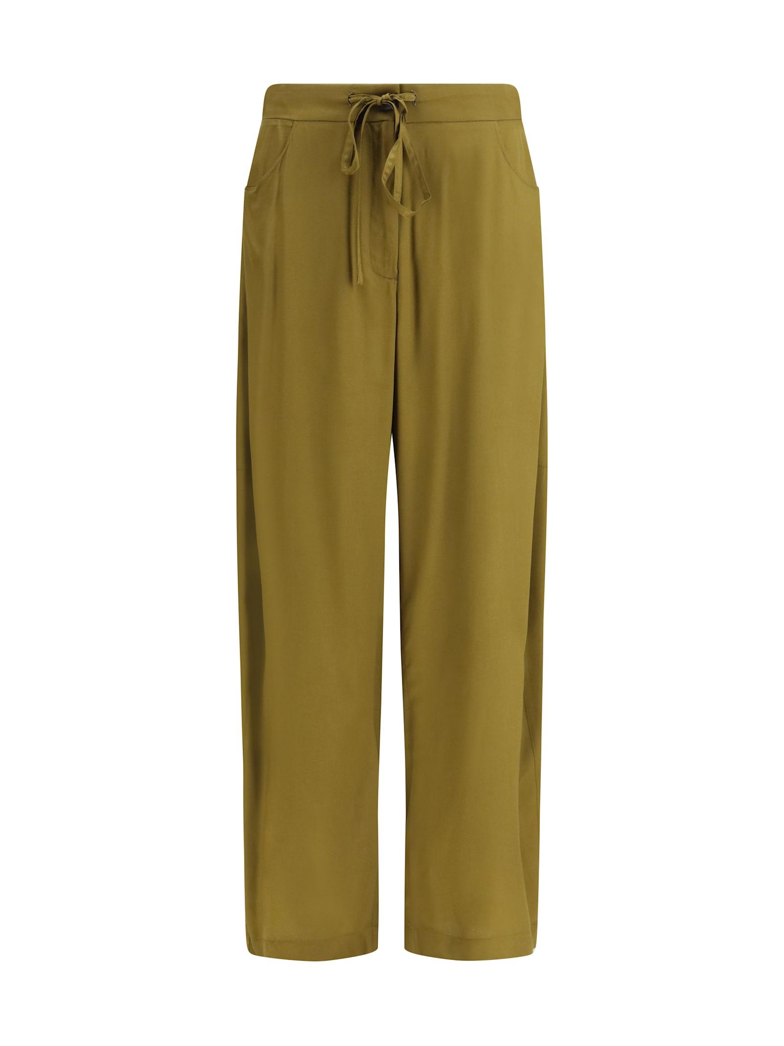 ella barrel-leg pants with drawstring in viscose