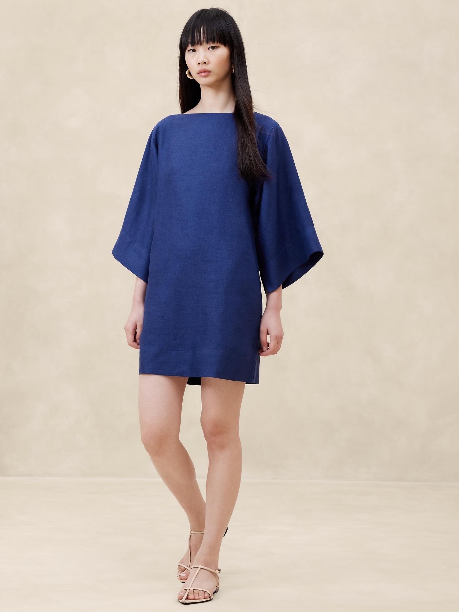 ella linen mini dress