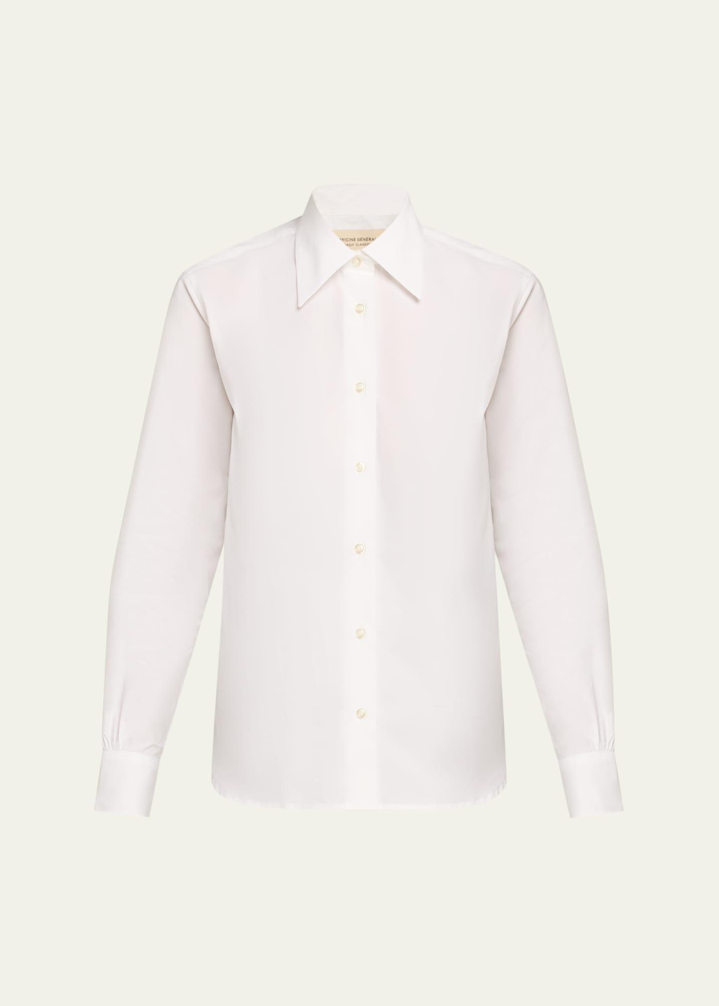 ella long-sleeve cotton poplin shirt