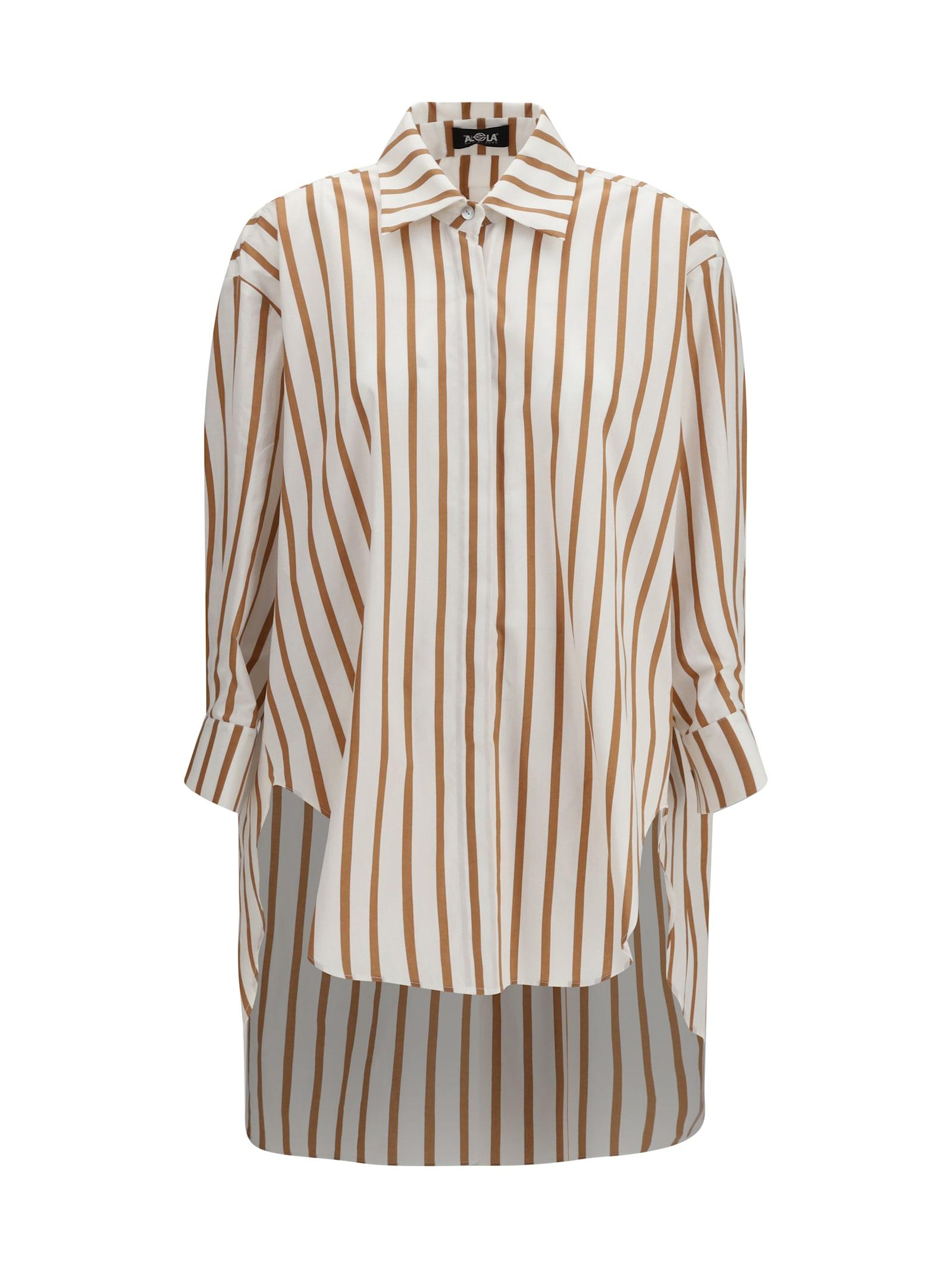 ella oversized striped shirt in cotton