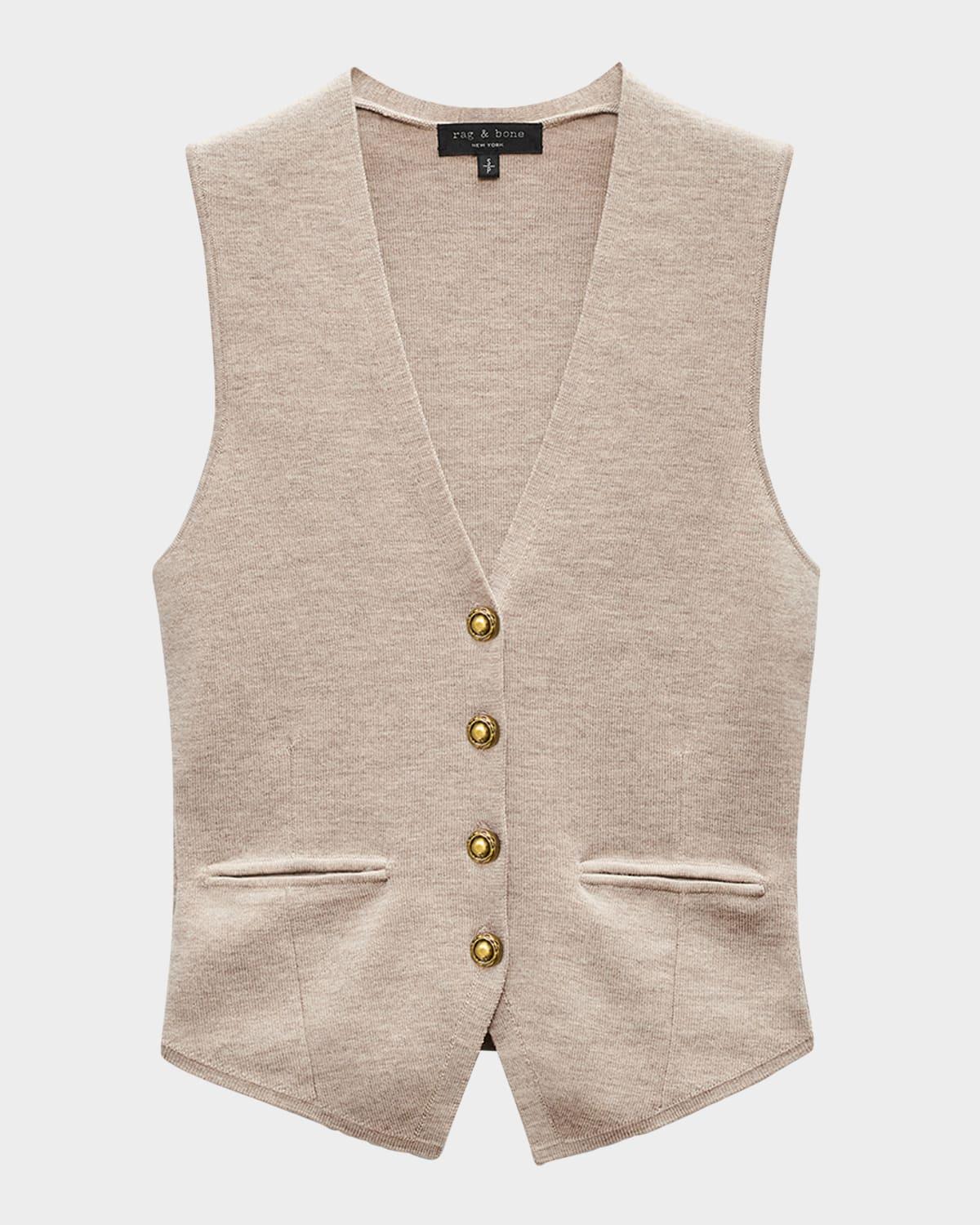 ella wool-blend vest