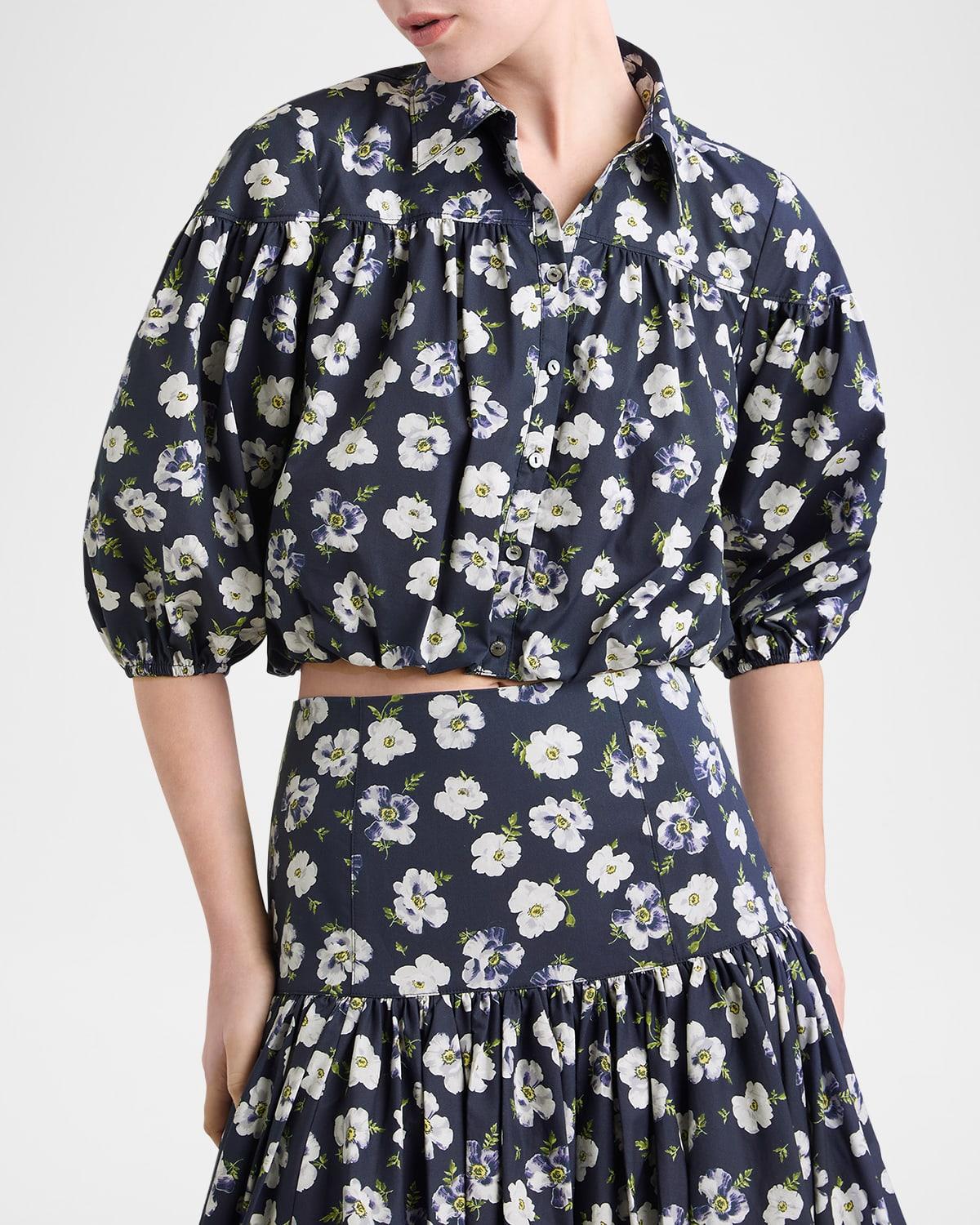 ellah tossed poppies bubble skirt