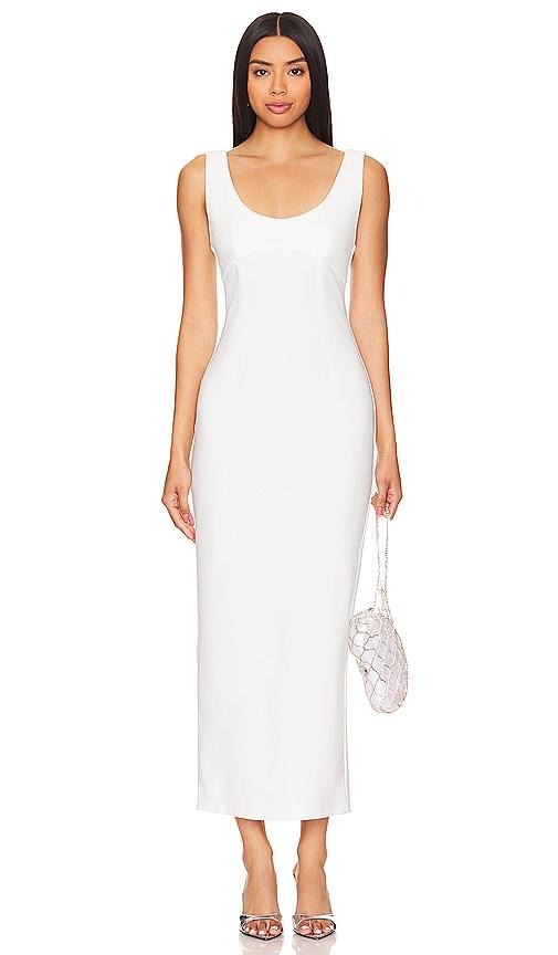 elliatt altea maxi dress in ivory.