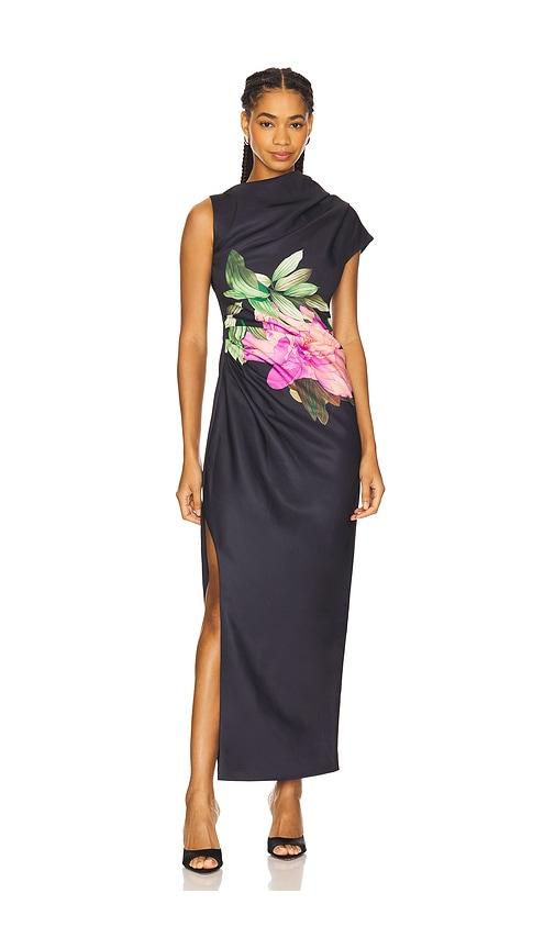 elliatt azelie gown in black.