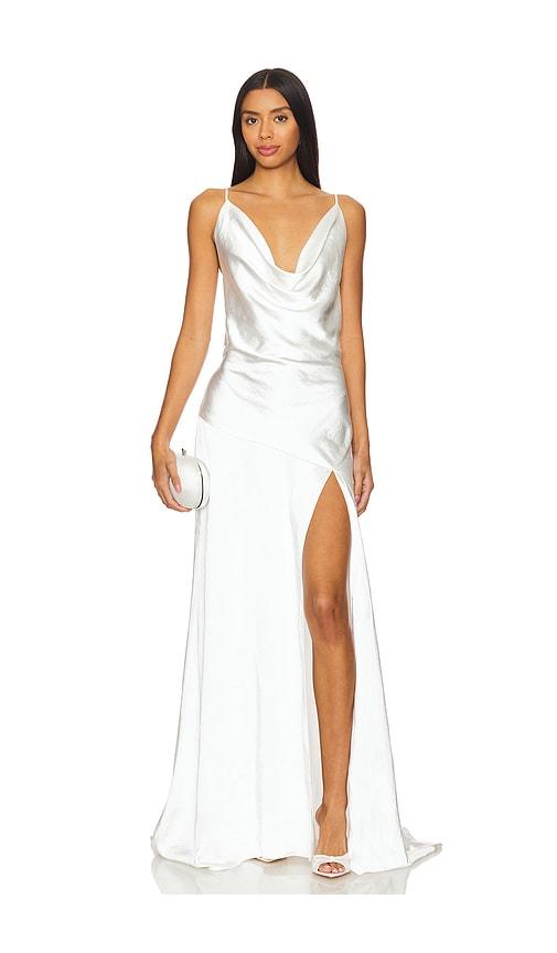 elliatt clementine maxi dress in ivory.