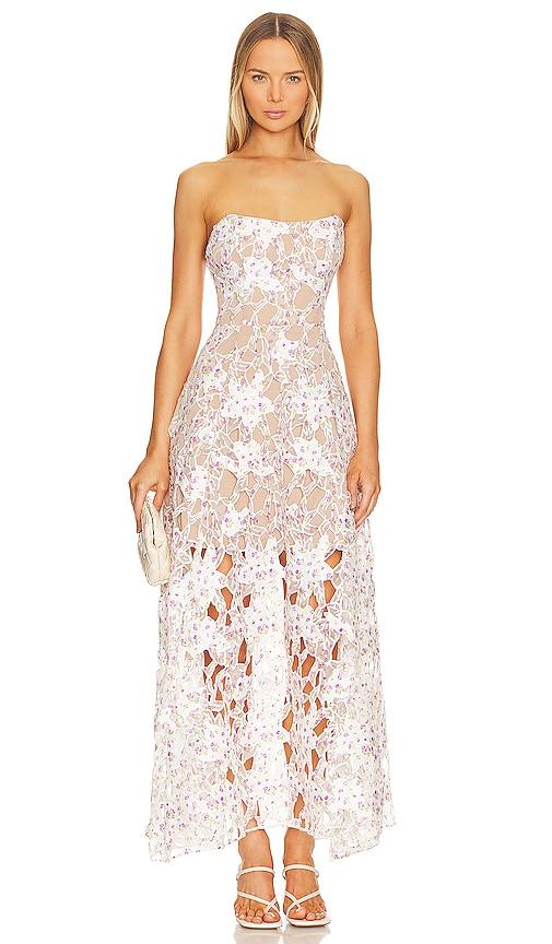 elliatt connection gown in white.