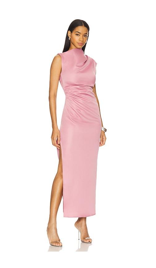 elliatt coralie maxi dress in blush.
