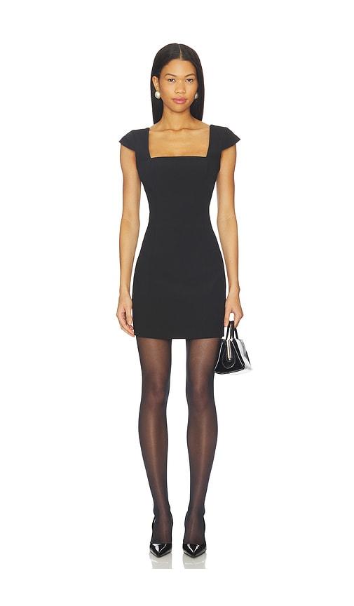 elliatt elva mini dress in black.