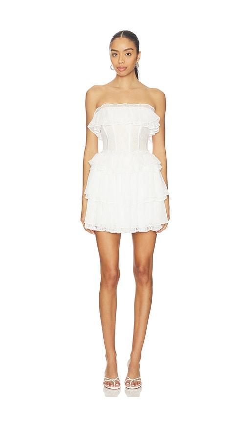elliatt evelin mini dress in white.