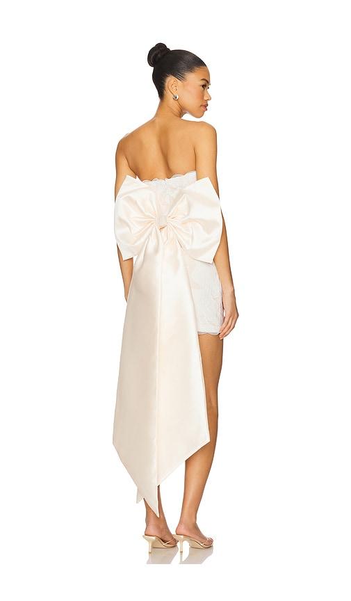 elliatt florian mini dress in beige.
