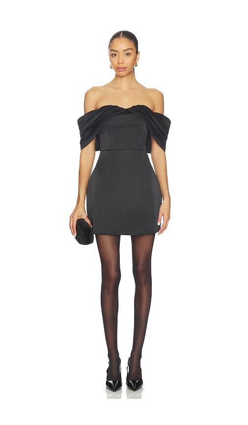 elliatt hope tulip mini dress in black.