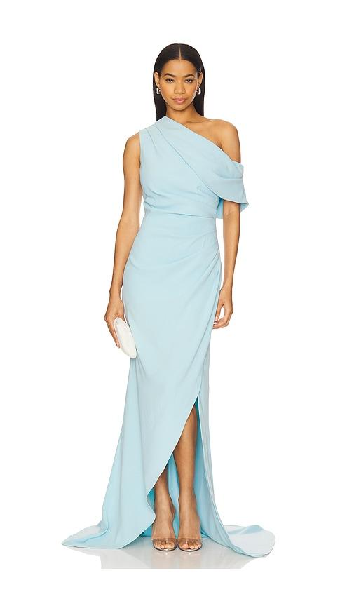 elliatt isadora gown in baby blue.