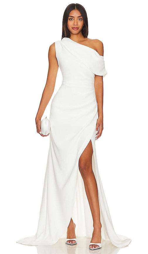 elliatt isadora gown in ivory.