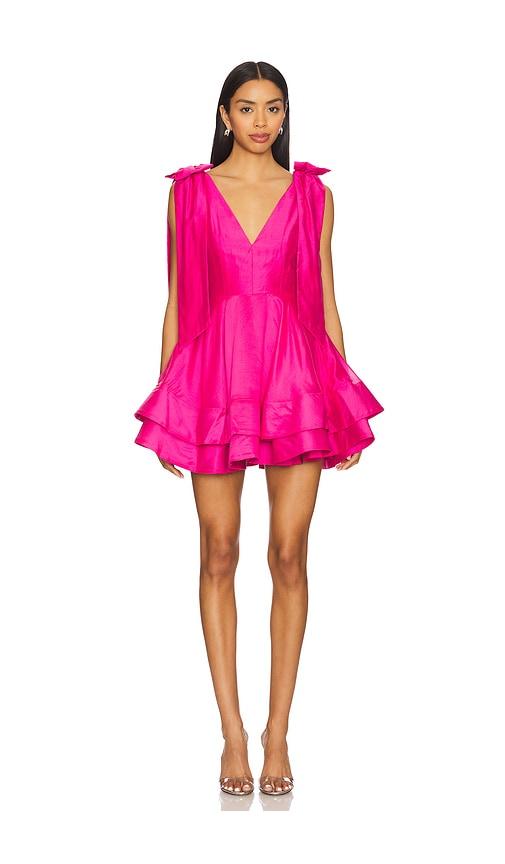 elliatt kalani mini dress in pink.