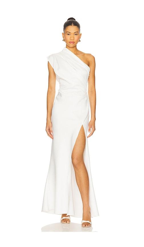 elliatt kallista gown in white.