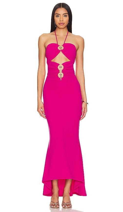elliatt lille dress in fuchsia.