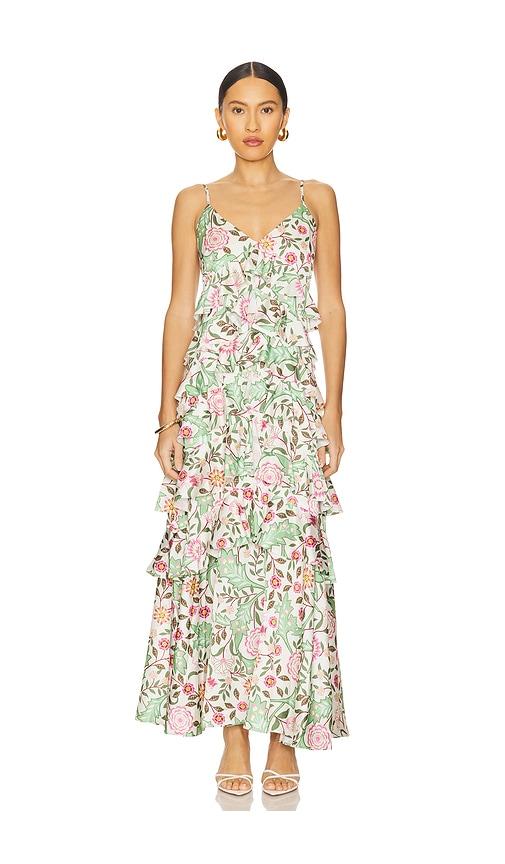 elliatt maysa maxi dress in green.
