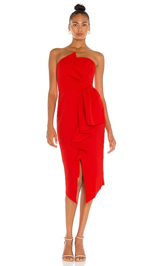 elliatt reception dress in red.