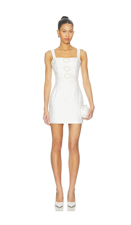 elliatt saffron mini dress in white.