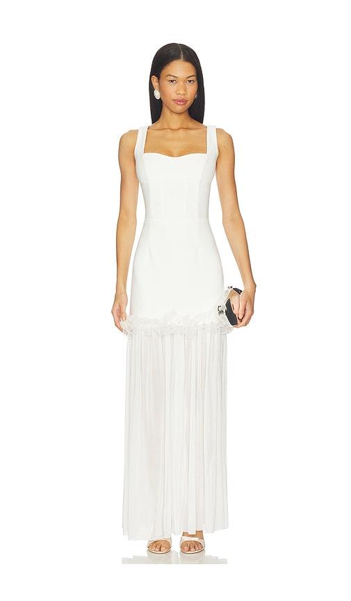 elliatt sia gown in white.