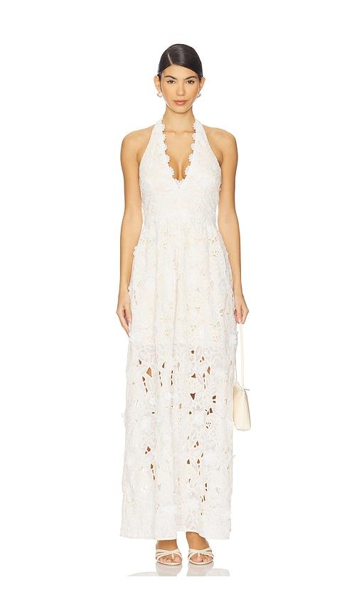 elliatt sienna gown in cream.