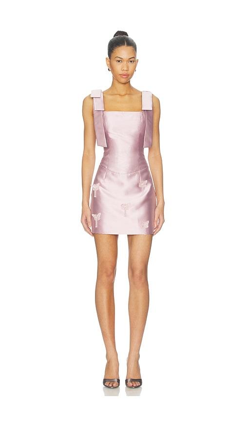 elliatt tula mini dress in rose.