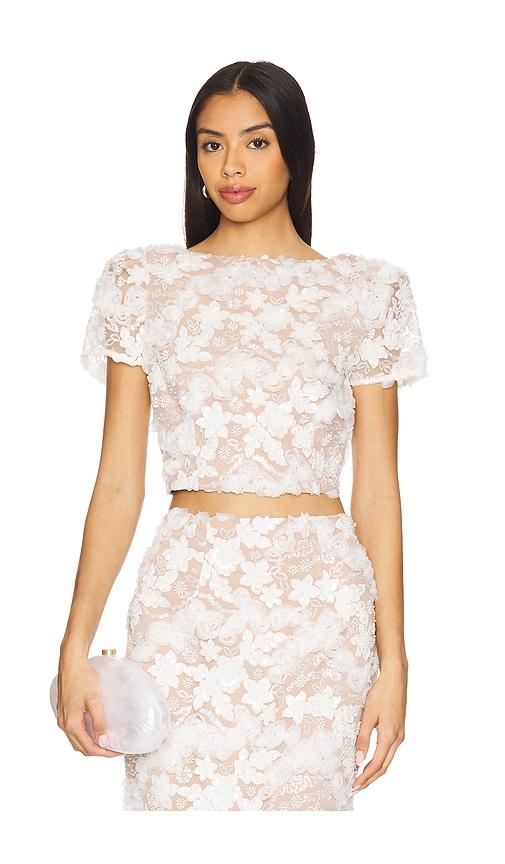 elliatt vonni top in white.
