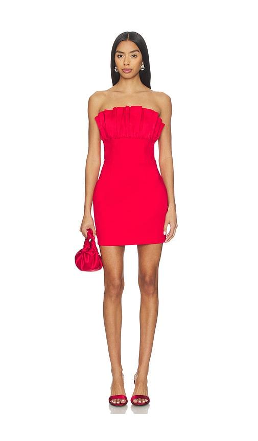 elliatt yasmine mini dress in red.