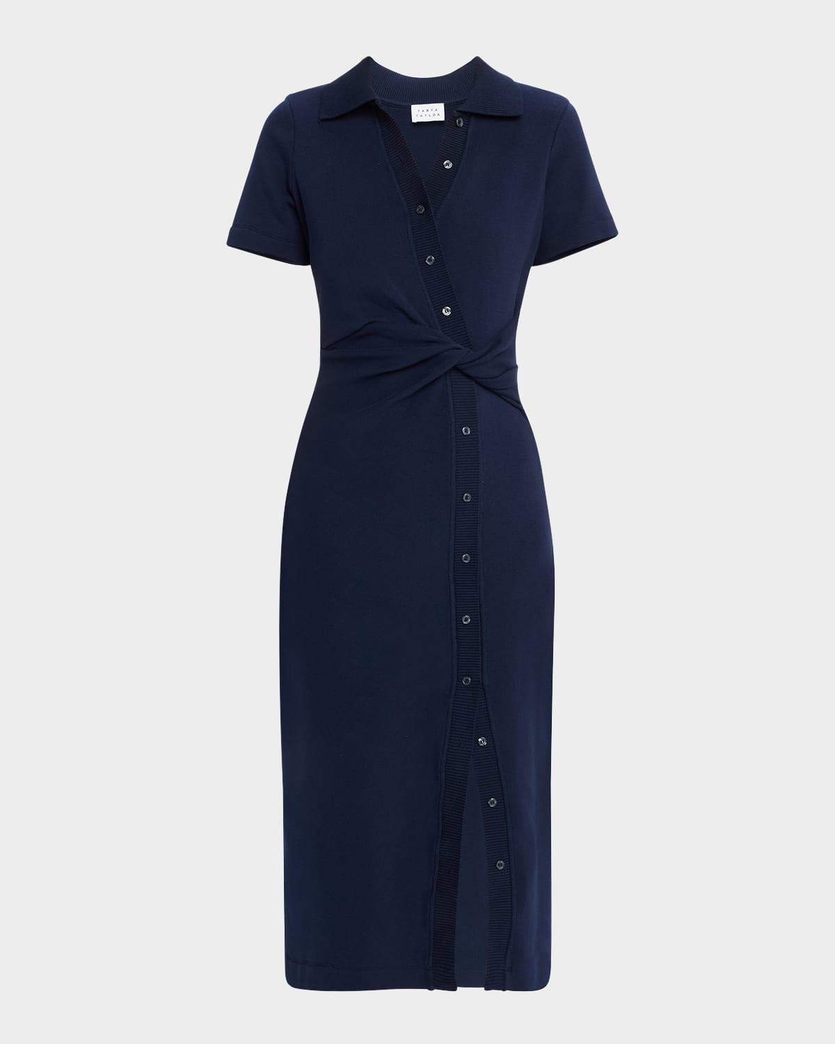 ellicot short-sleeve midi dress