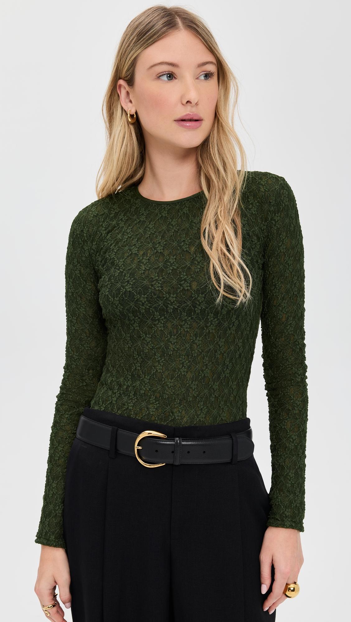 ellie lace long sleeve tee