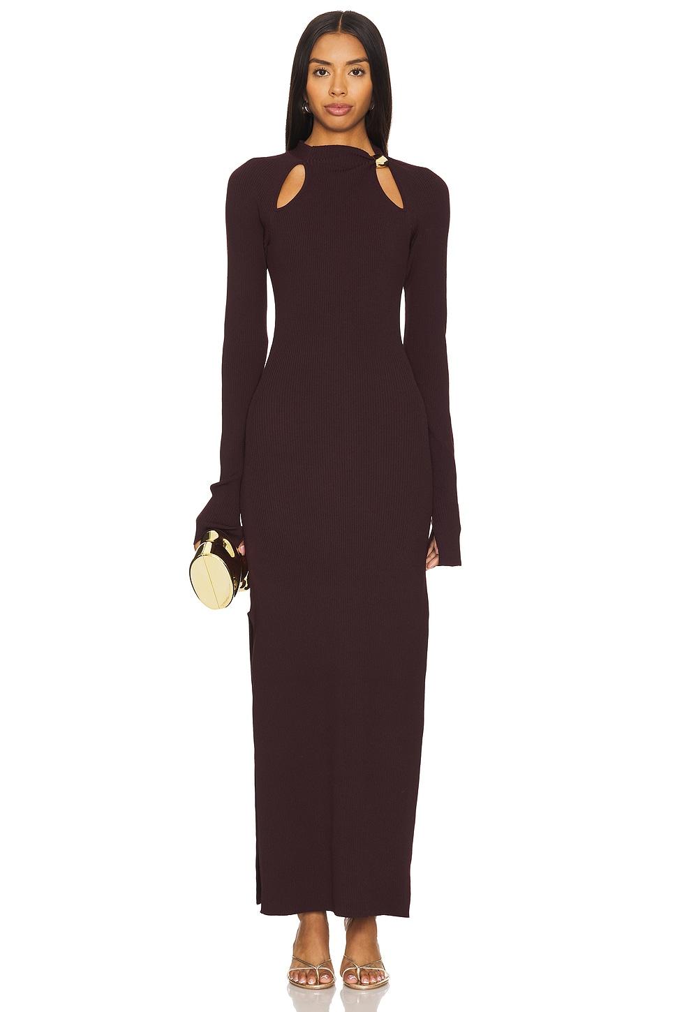 ellie midi gold bead dress