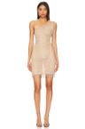 elliptical mini dress