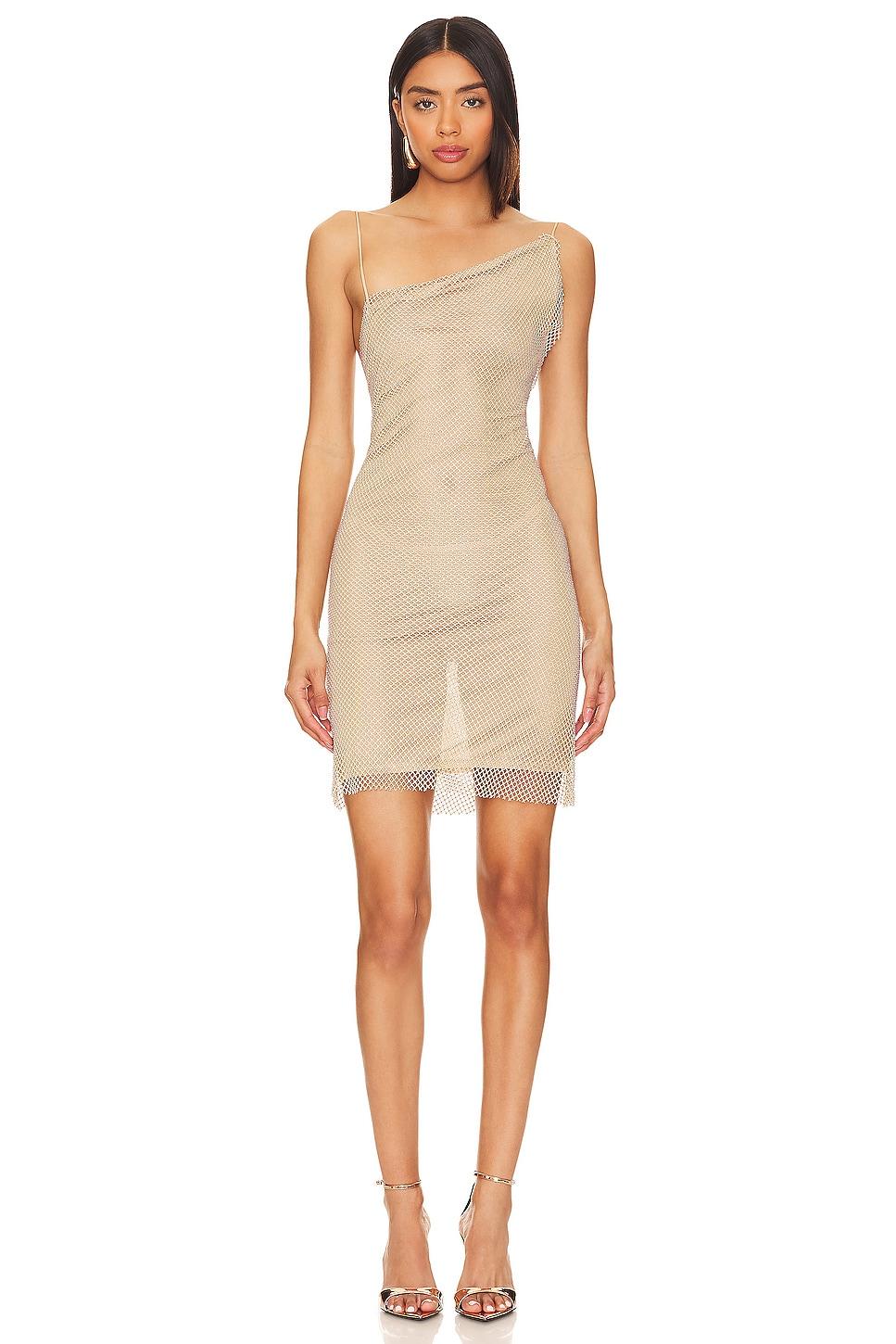 elliptical mini dress