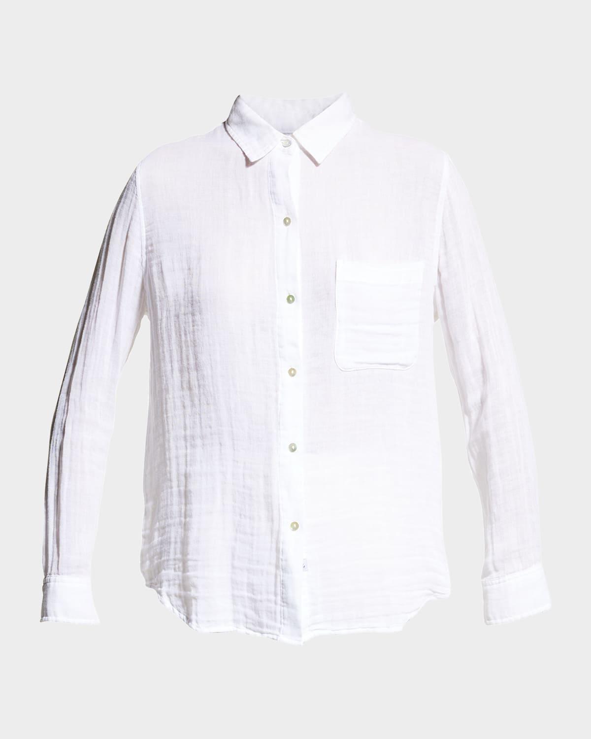 ellis button-down long-sleeve solid shirt