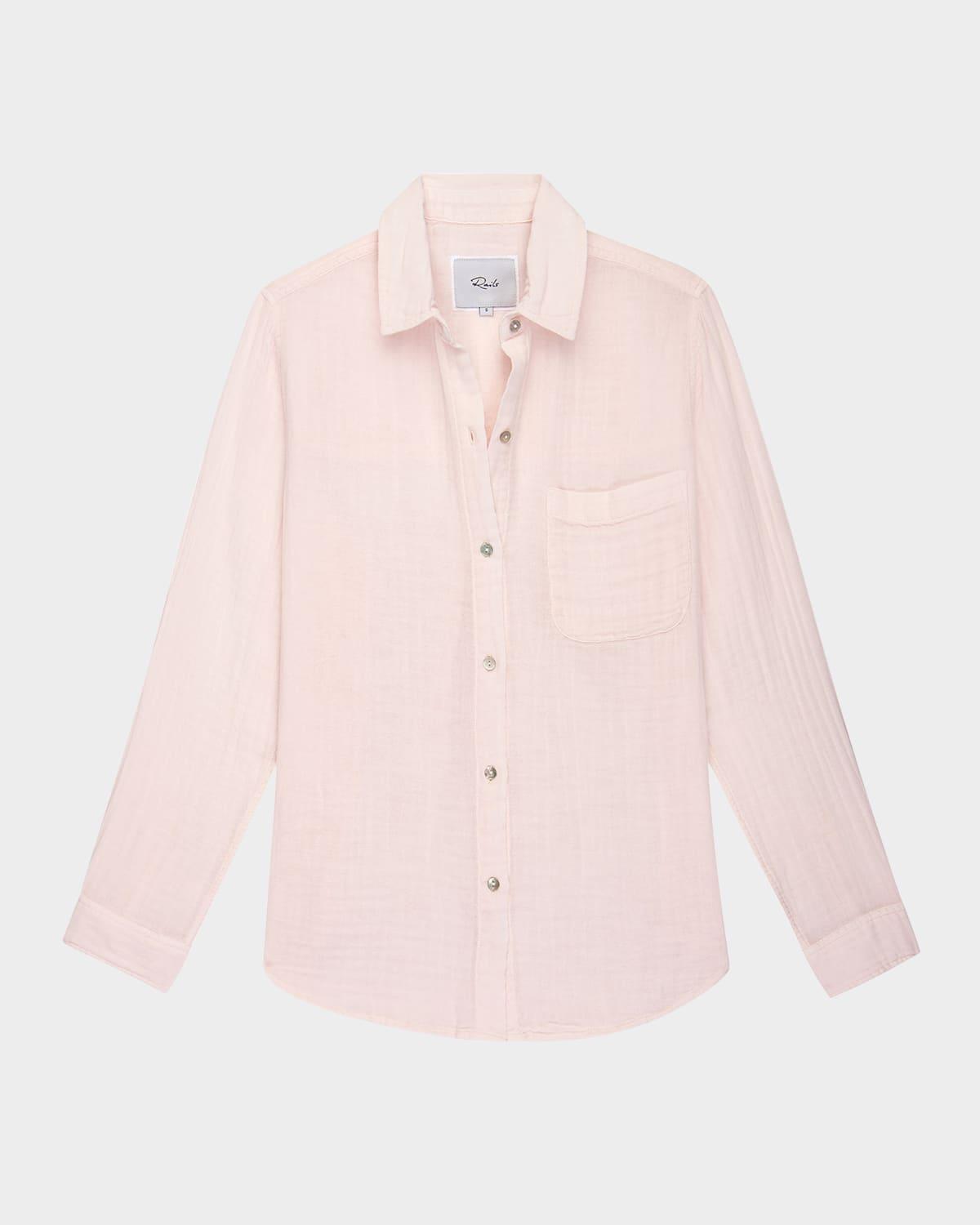 ellis gauze button-down shirt