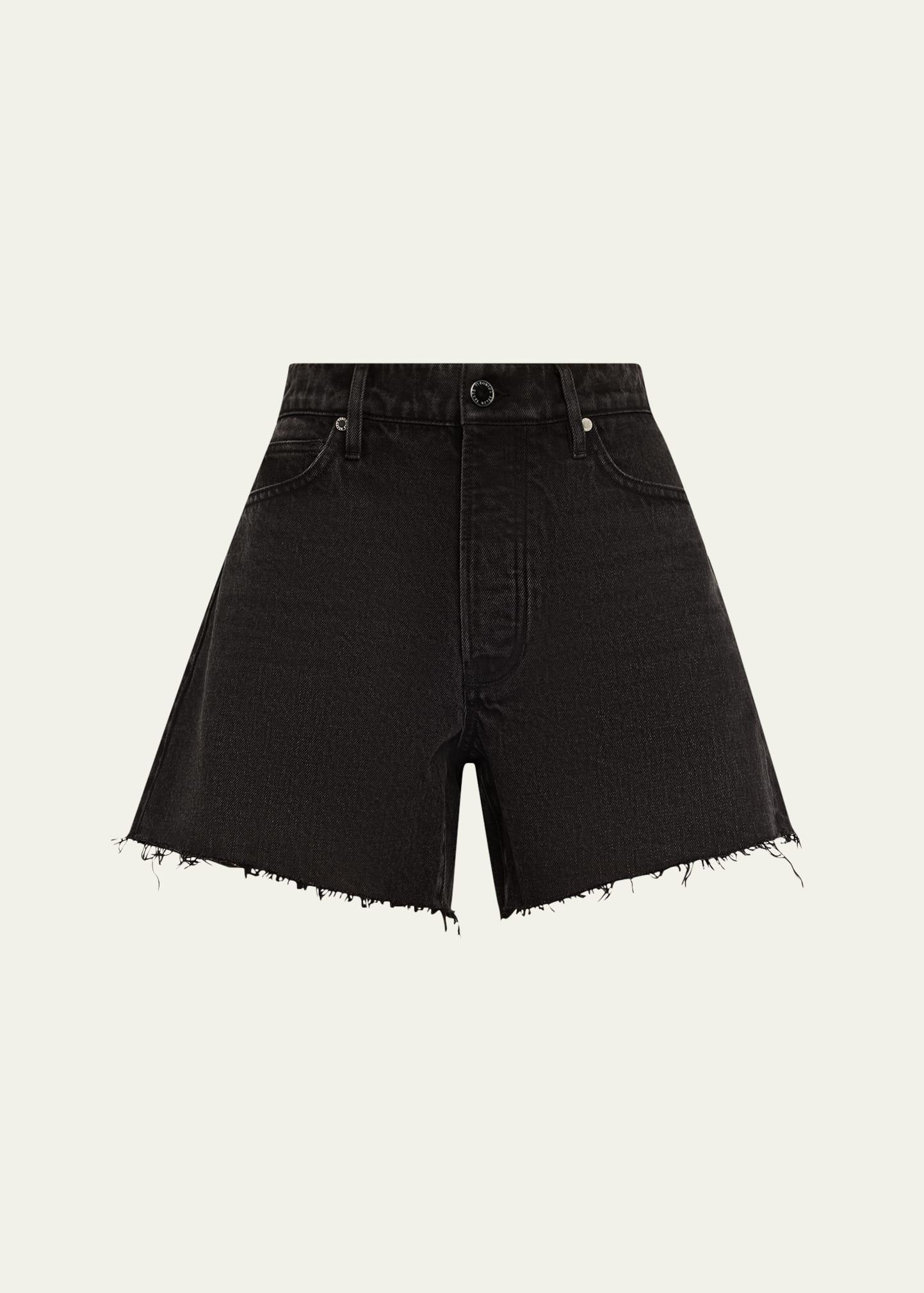 ellis mid-rise denim shorts