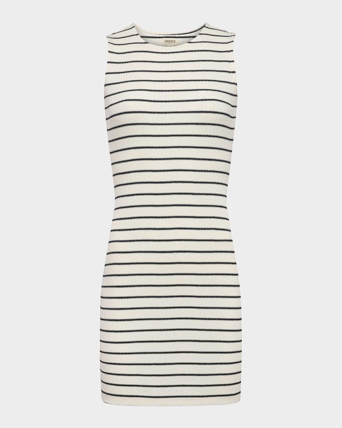 ellis stripe knit mini dress