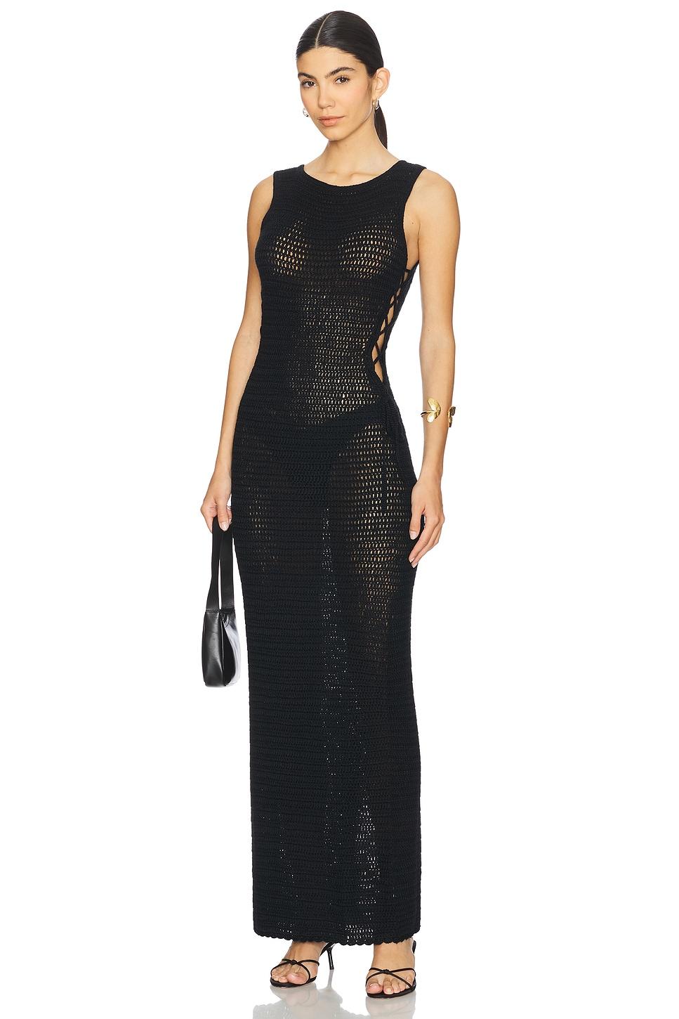 ellise crochet maxi dress