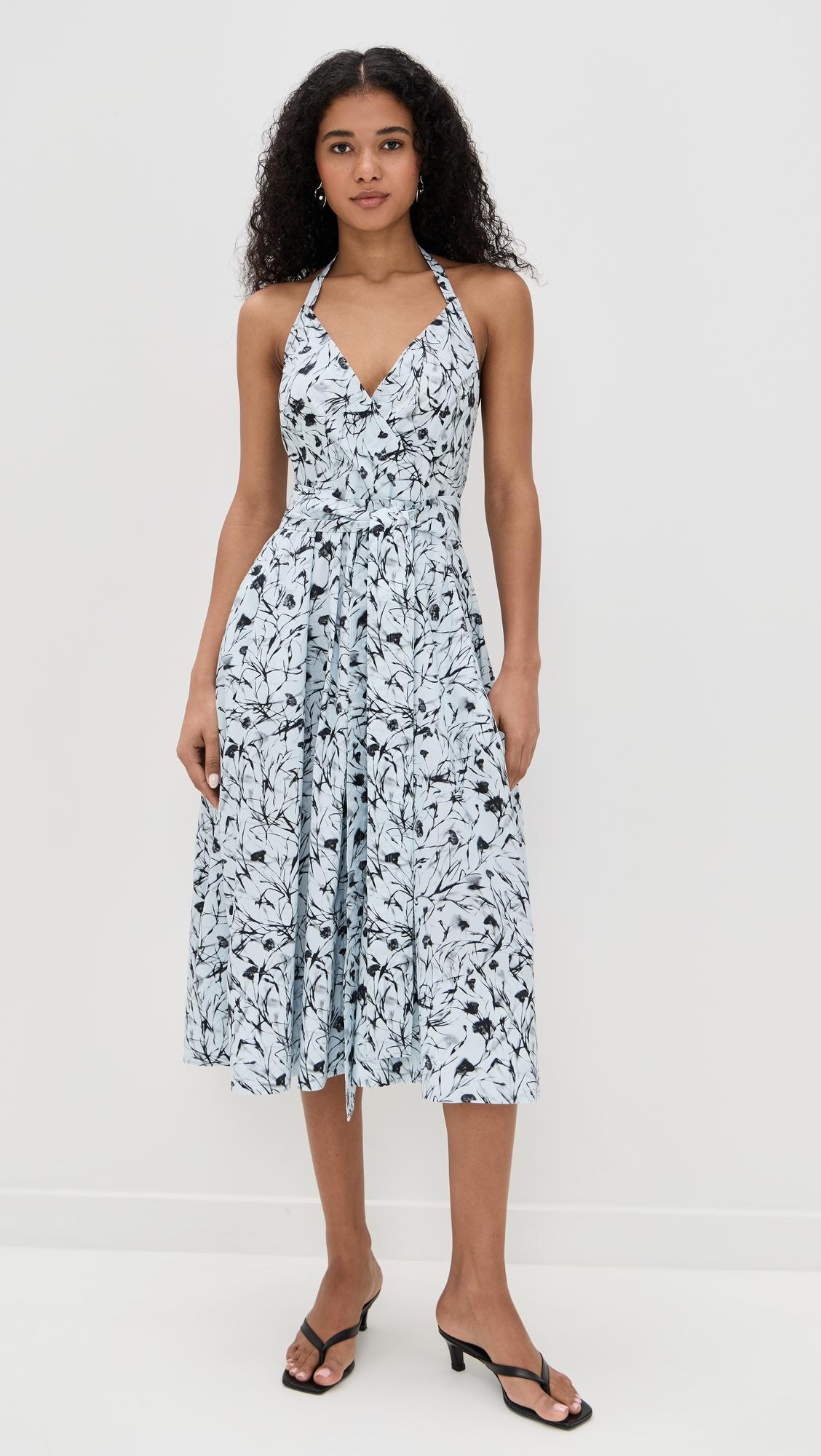 ellison dress in printed poplin