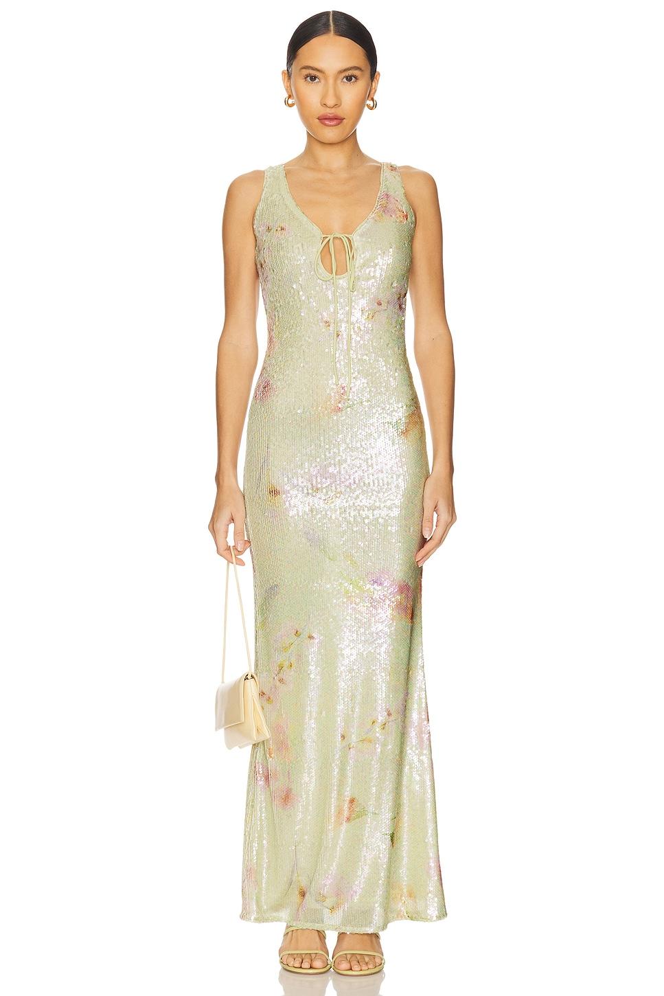 eloda sequin midi dress