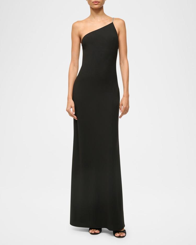 elodie asymmetric maxi dress