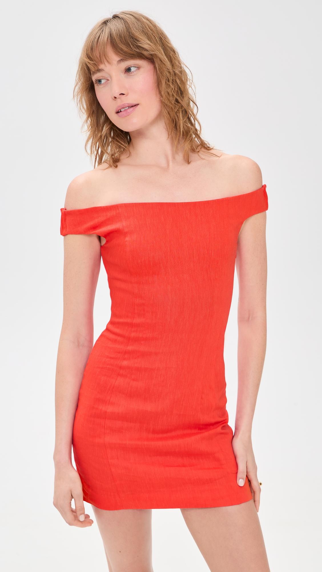 elodie off shoulder mini dress