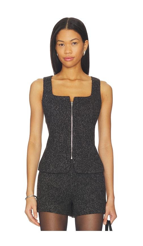 elodie the label ellen top in black.