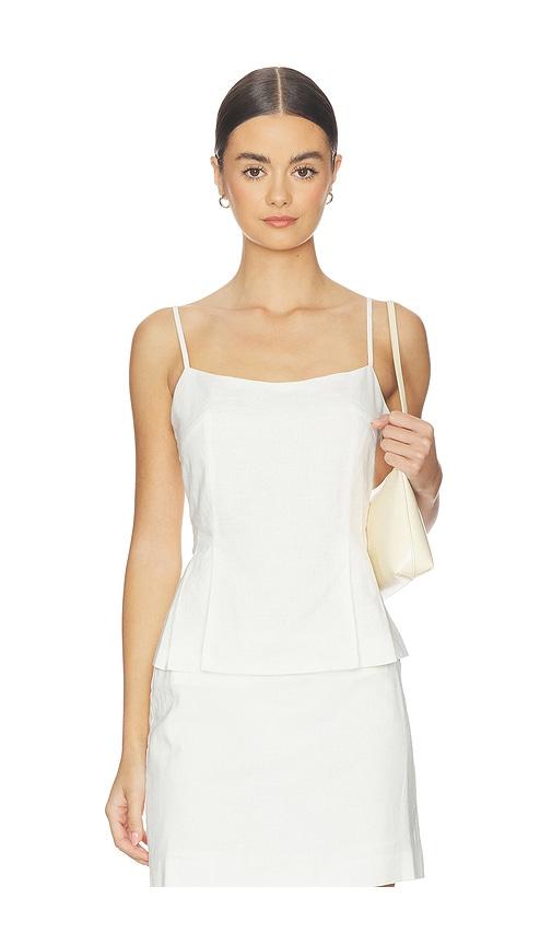 elodie the label ellery top in white.